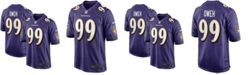 Nike Men's Odafe Oweh Purple Baltimore Ravens 2021 NFL Draft First Round Pick Game Jersey